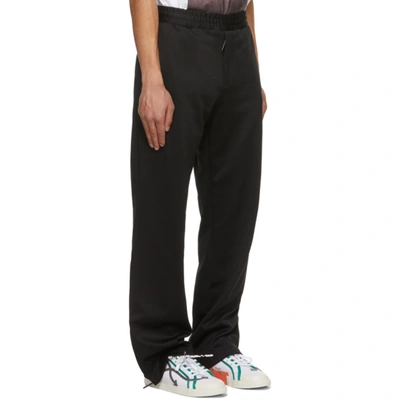 Shop Off-white Black Slim Track Pants In Black White