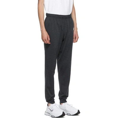 Shop Nike Grey Yoga Dri-fit Lounge Pants In Off Noir/black/gray