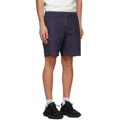 Shop Ader Error Purple Distressed Shorts