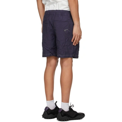 Shop Ader Error Purple Distressed Shorts