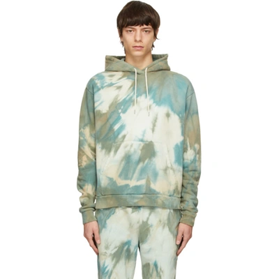 Shop John Elliott Green Tie-dye Sequoia Hoodie In Sorrel