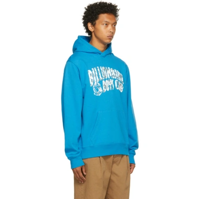 Shop Billionaire Boys Club Blue Arch Logo Hoodie In Aqua