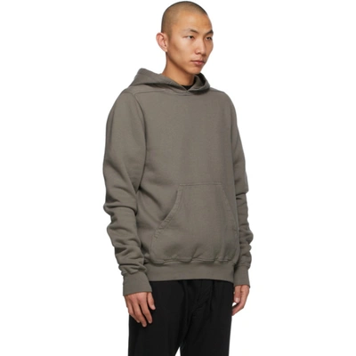 Shop Rick Owens Drkshdw Grey Granbury Hoodie In 34 Dust