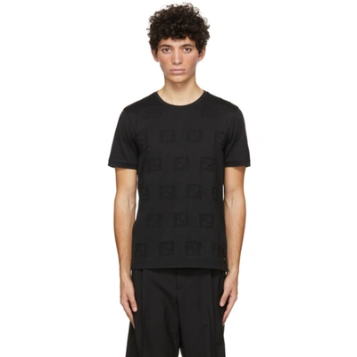 Shop Fendi Black 'ff' T-shirt In F0qa1 Black