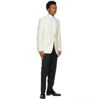 Shop Tom Ford Off-white Wool Shelton Blazer In 916r10 Whig
