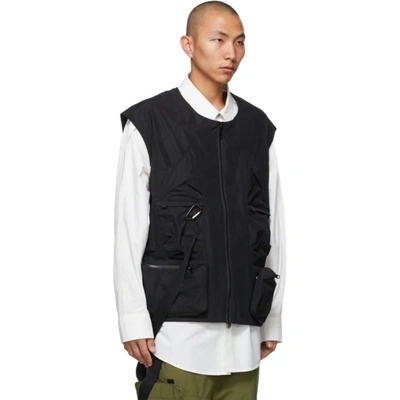 A. A. SPECTRUM BLACK SHOULDER UTILITY VEST