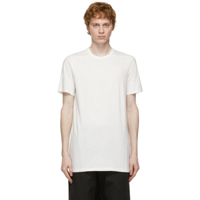 Shop Rick Owens White Level T-shirt In 11 Milk