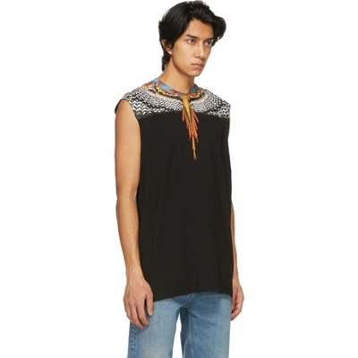 Shop Marcelo Burlon County Of Milan Black Grizzly Wings Tank Top In Black Oran