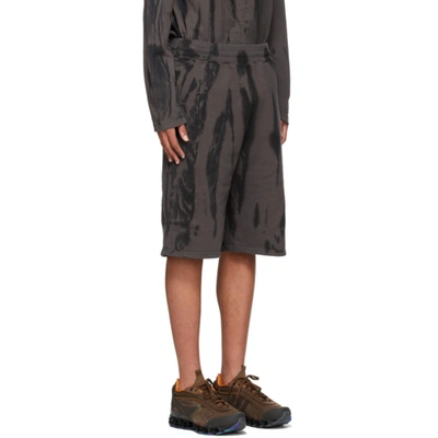 Shop A-cold-wall* Black & Grey Erosion Shorts