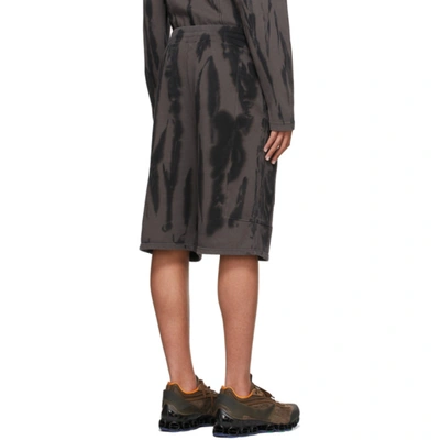 Shop A-cold-wall* Black & Grey Erosion Shorts