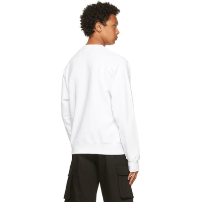 Shop Gcds White Cute Logo Sweatshirt In 01 White