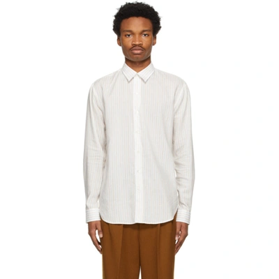 Shop Sunflower White Striped Dan Shirt In 650 White