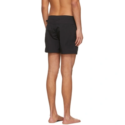 Shop Tom Ford Black Nylon Swim Shorts In K09 Blk