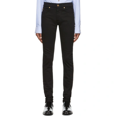 Shop Versace Black Skinny Jeans In 1d040 Black