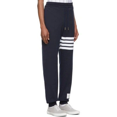 Thom Browne Classic Loopback 4-bar Sweatpants In Blue