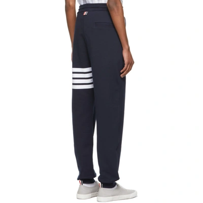 Thom Browne Classic Loopback 4-bar Sweatpants In Blue