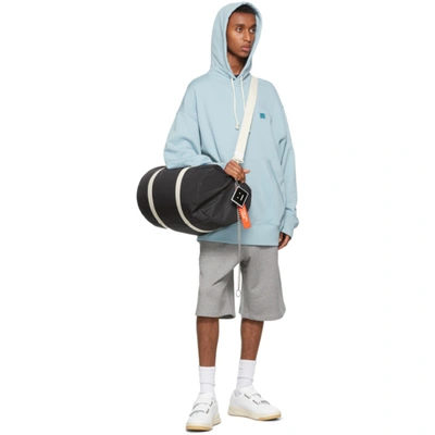 Shop Acne Studios Blue French Terry Hoodie In Powder Blue