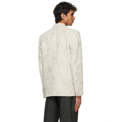 Shop Jacquemus Beige 'la Veste Moulin' Blazer In Beige Flowe