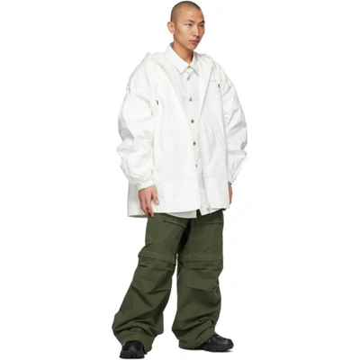 Shop A. A. Spectrum White Yangon Jacket In Shell White