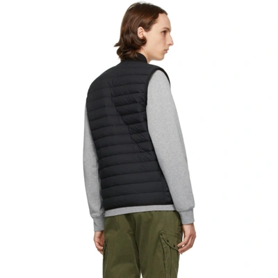 Shop Stone Island Black Down Chambers Tc Vest In V0029 Black