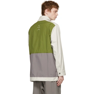 Shop A-cold-wall* Off-white & Green 3l Model 4 Jacket In Bone