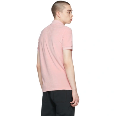 Shop Tom Ford Pink Toweling Polo In P03 Oubj