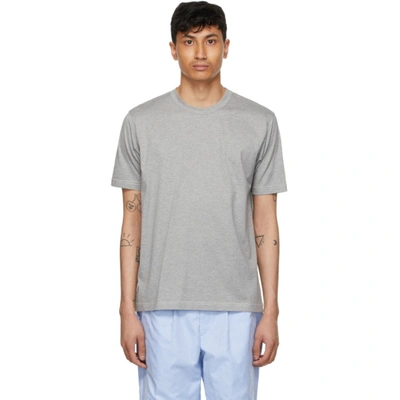 Shop Junya Watanabe Grey Jersey 'man' T-shirt In 1 Top Grey