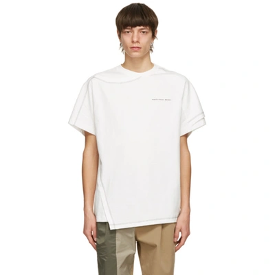 FENG CHEN WANG 白色 2-IN-1 T 恤