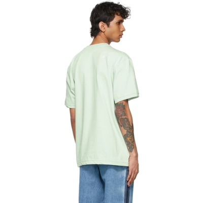 Shop Ader Error Green Foil Tape Logo T-shirt