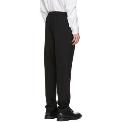 Shop Givenchy Black Wool Trousers In 001-black