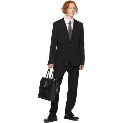 Shop Givenchy Black Wool Trousers In 001-black