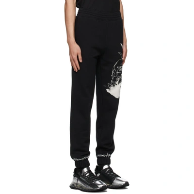 Shop Givenchy Black Basic Sweatshirt Lounge Pants In 001-black