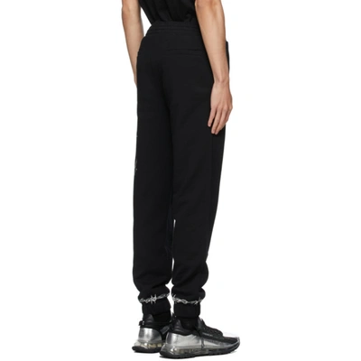 Shop Givenchy Black Basic Sweatshirt Lounge Pants In 001-black