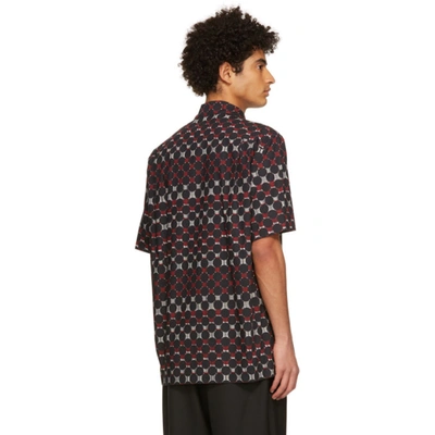 Shop Dolce & Gabbana Multicolor Geometric Print Bowling Shirt In Hh2ry Pois/stripes