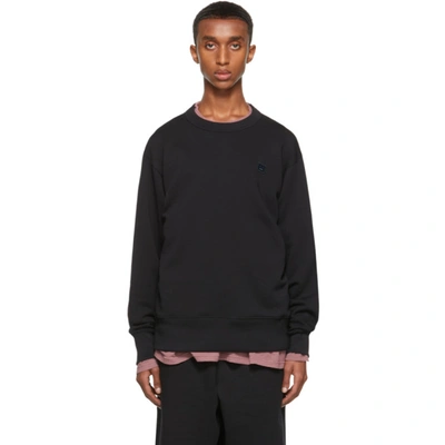 Shop Acne Studios Black Crewneck Sweatshirt