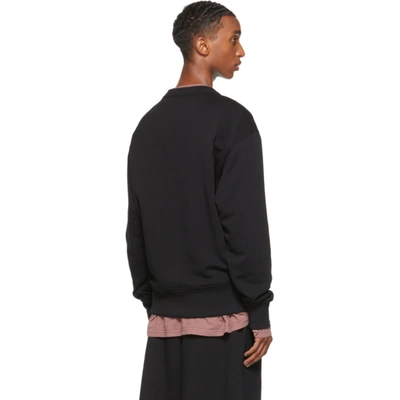 Shop Acne Studios Black Crewneck Sweatshirt