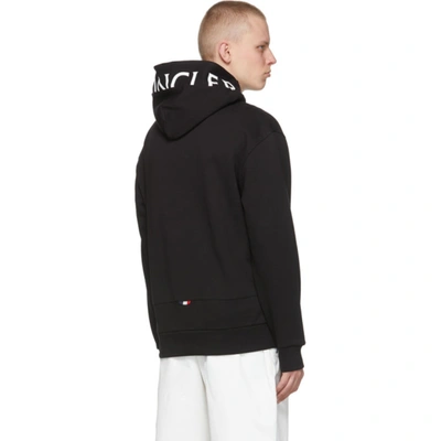 Shop Moncler Black Half-zip Hoodie In 999 Black