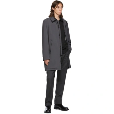 Shop The Very Warm Ssense Exclusive Grey Shell Filled Mac Coat