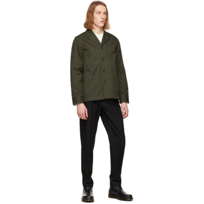 Shop Officine Generale Green Benjamin Jacket In Olive