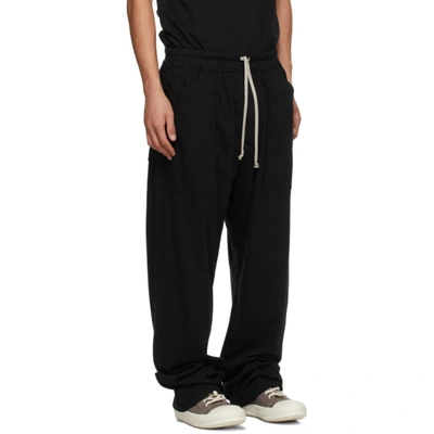 Shop Rick Owens Drkshdw Ssense Exclusive Black Mt Lounge Pants In 09 Black