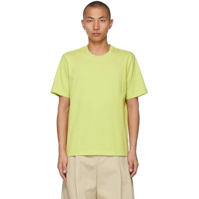 Shop Bottega Veneta Green Cotton T-shirt In 3441 Seagrass