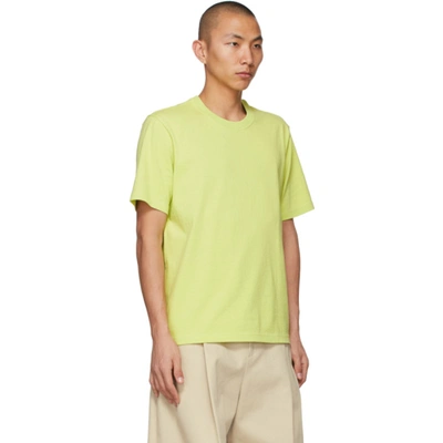 Shop Bottega Veneta Green Cotton T-shirt In 3441 Seagrass