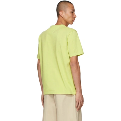 Shop Bottega Veneta Green Cotton T-shirt In 3441 Seagrass