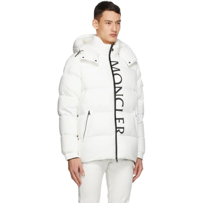Moncler White Down Maures Puffer Jacket | ModeSens