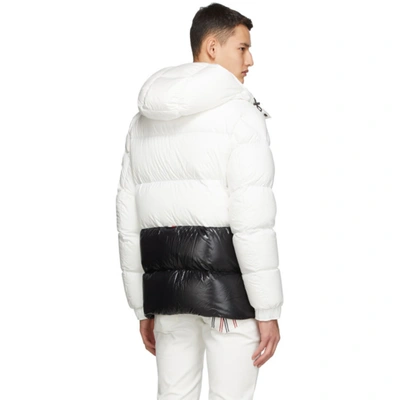 Shop Moncler White Down Maures Puffer Jacket In 042 White