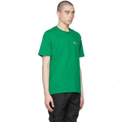 Shop Adidas X Human Made Green Graphic T-shirt