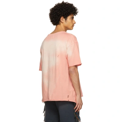 Shop Alchemist Pink Guess Edition Logo T-shirt In Burnt Coral
