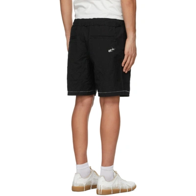 Shop Ader Error Black Distressed Shorts