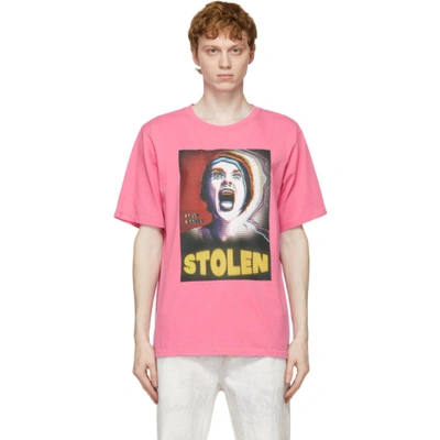 Shop Stolen Girlfriends Club Pink Skream T-shirt