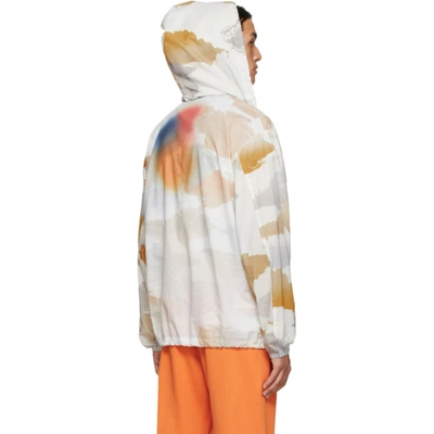Shop Mcq By Alexander Mcqueen White Parachute Landscape Jacket In 9000 Optic White